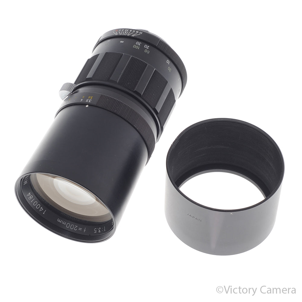 Minolta Tele Rokkor-QF 200mm f3.5 Telephoto Prime Lens w/ Case [EXC] image 5
