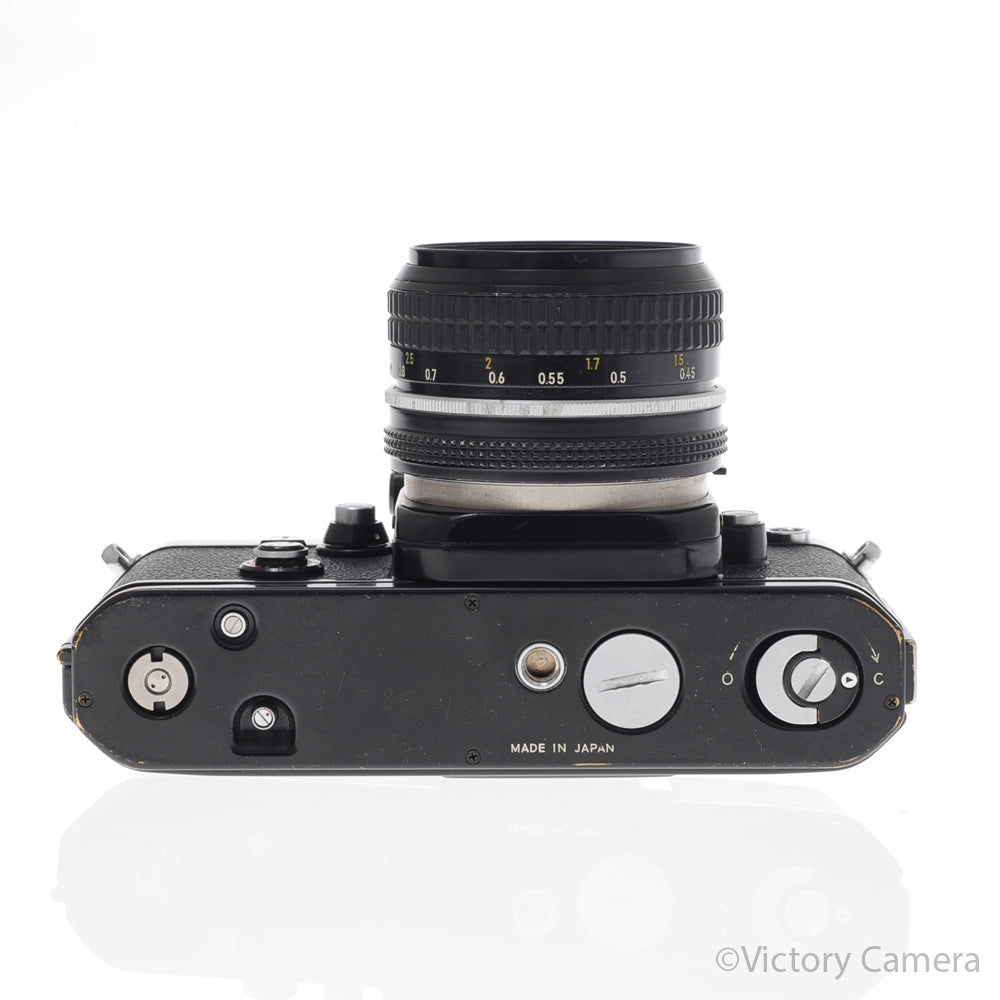 Nikon F2A F2 A Black 35mm Camera w/ 50mm f2 AI Lens [EXC-] image 4