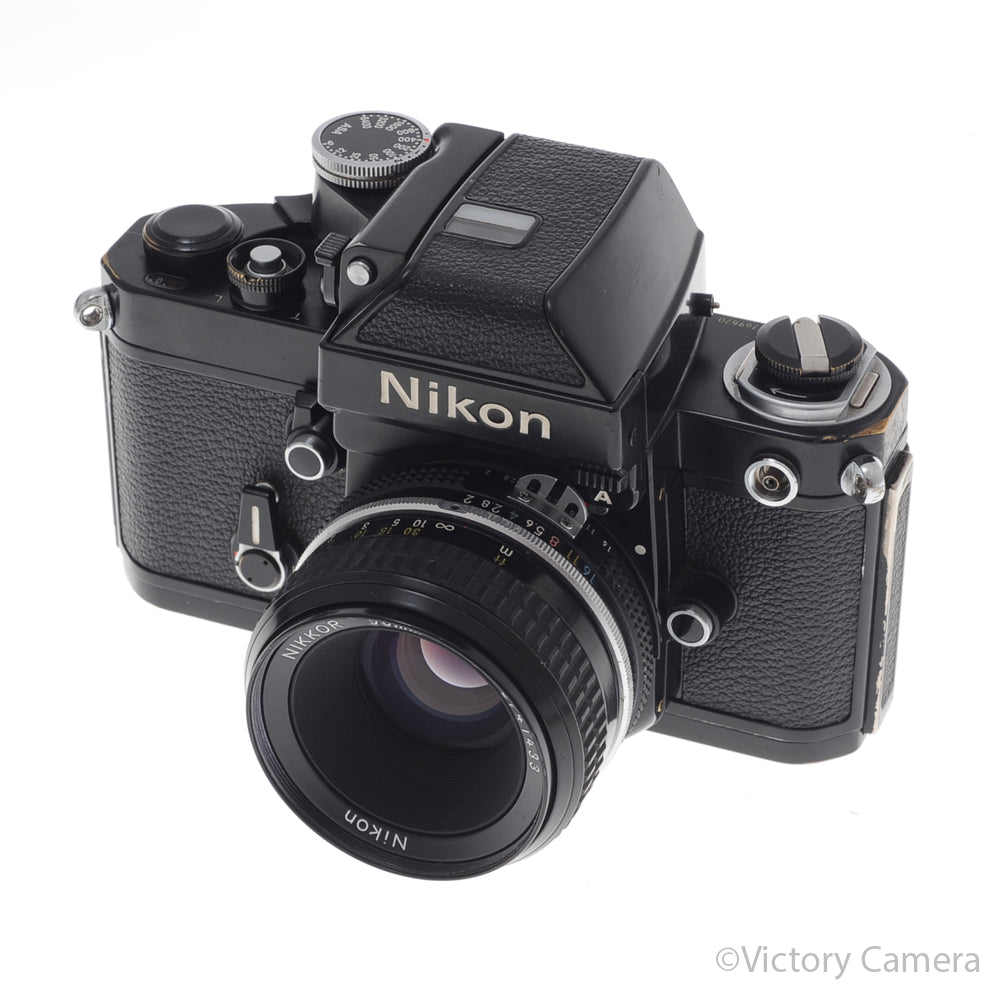 Nikon F2A F2 A Black 35mm Camera w/ 50mm f2 AI Lens [EXC-] image 2