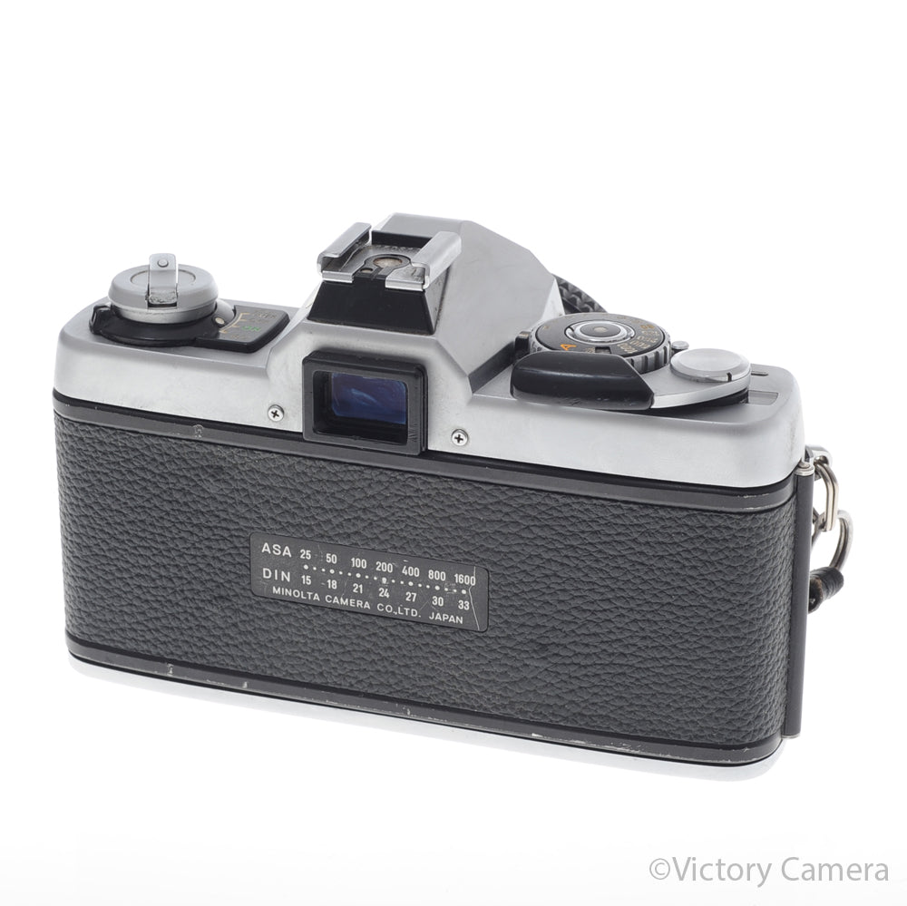 Minolta XG-1 XG1 Chrome 35mm Camera w/ 50mm f2 Prime Lens [EXC] image 4