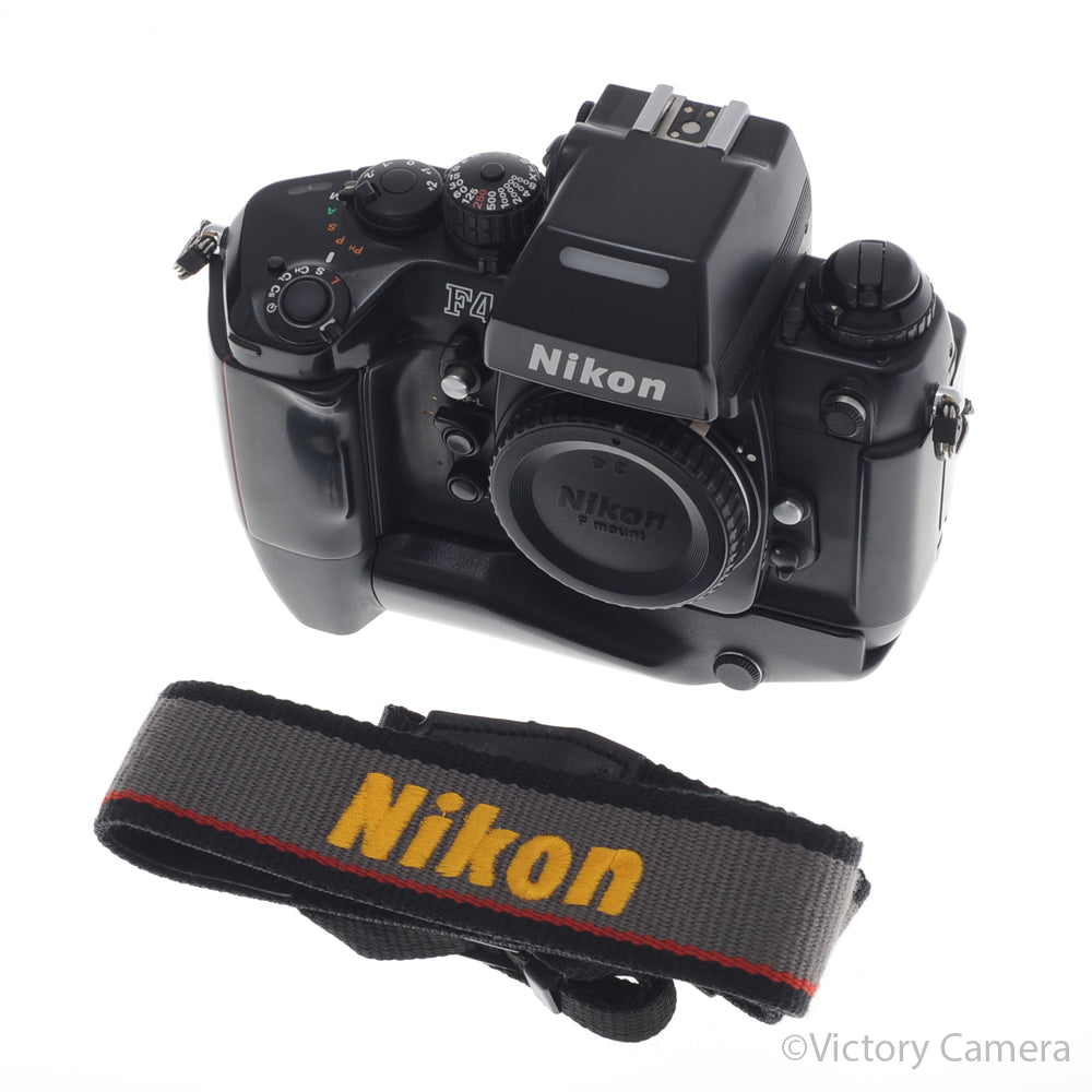 Nikon F4 35mm Pro Film Camera Body w/ MB-21 Battery Grip [EXC] - Victory Camera