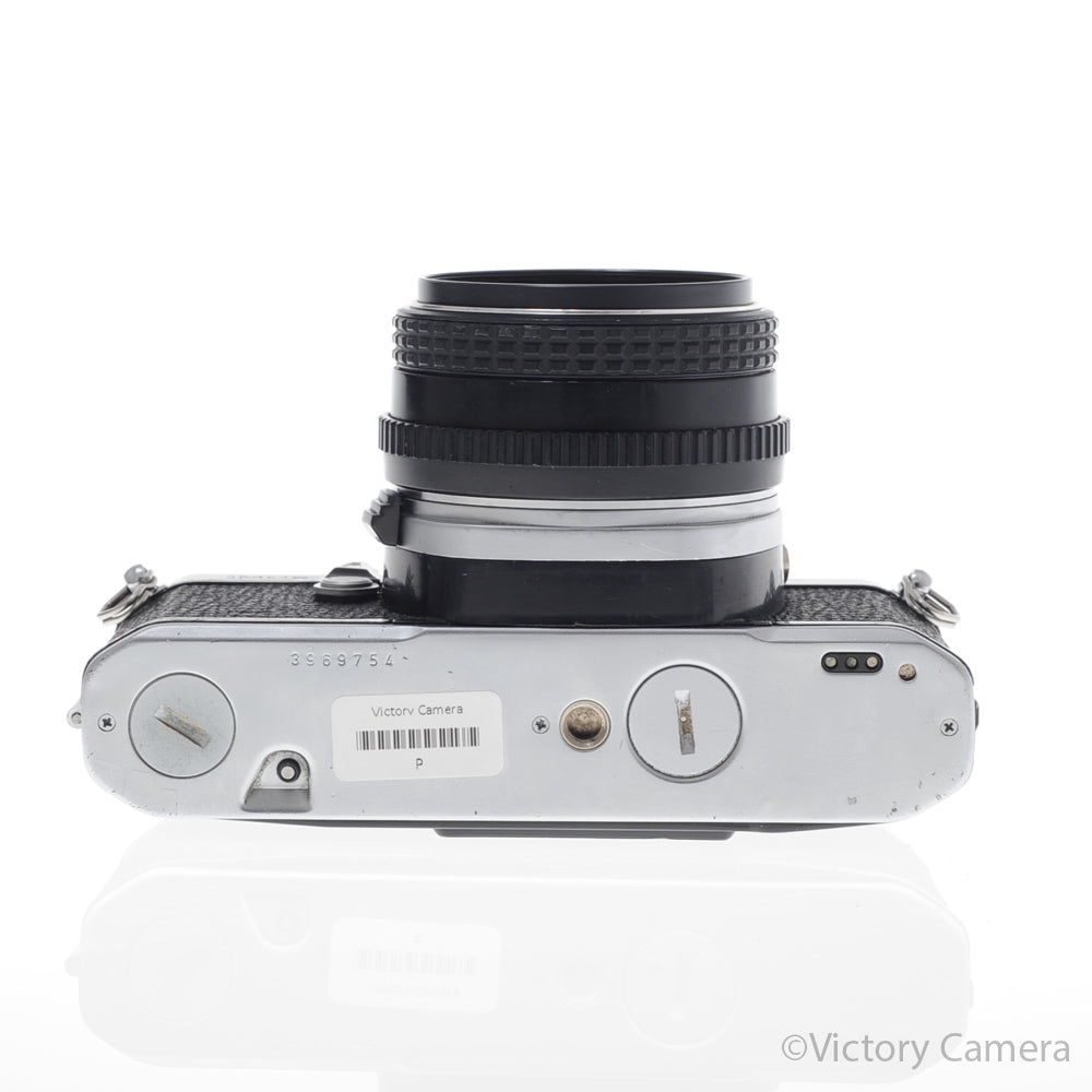 Pentax ME Super Chrome 35mm SLR Camera w/ 50mm f2 Lens [EXC] - Victory Camera