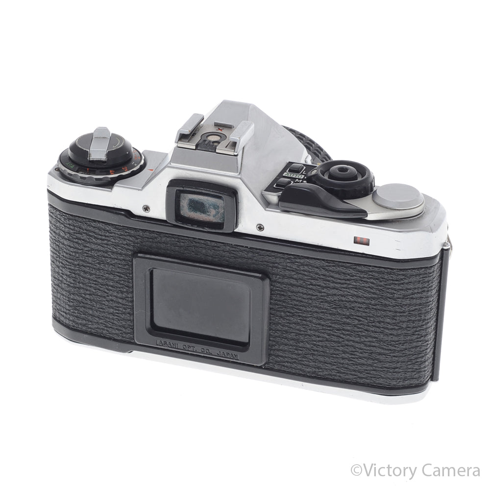 Pentax ME Super Chrome 35mm SLR Camera w/ 50mm f2 Lens [EXC] - Victory Camera