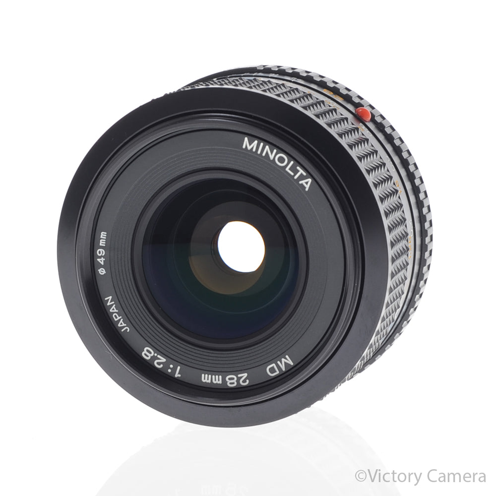 Minolta MD 28mm f2.8 Wide Angle Prime Lens [MINT-] - Victory Camera
