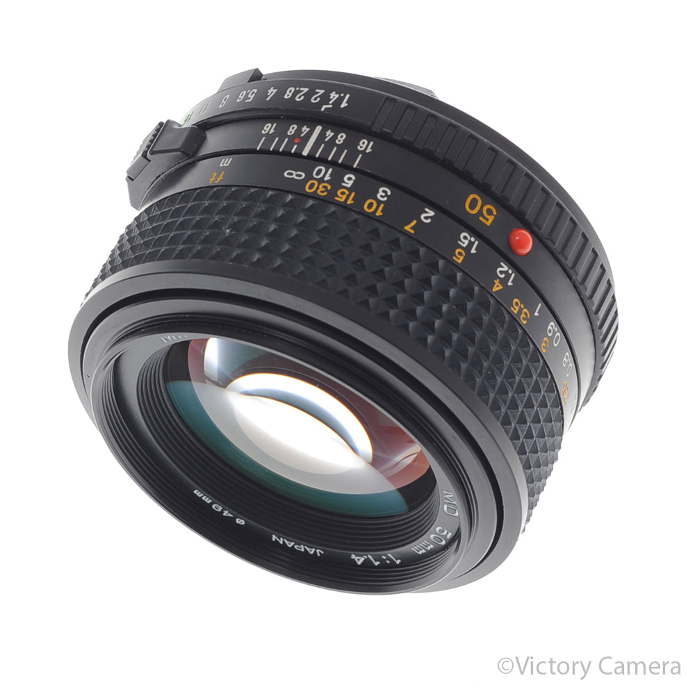 Minolta MD 50mm f1.4 Manual Focus Prime Lens [EXC+] - Victory Camera