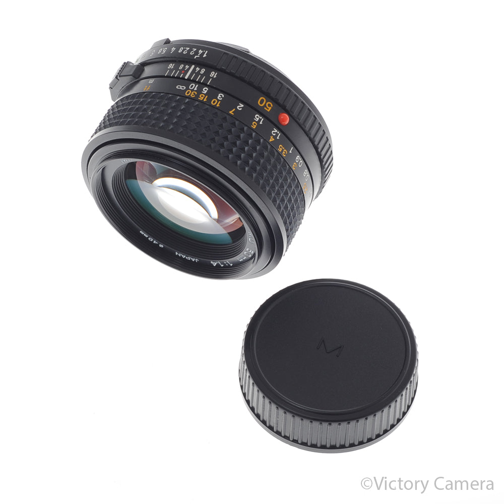 Minolta MD 50mm f1.4 Manual Focus Prime Lens [EXC+] - Victory Camera