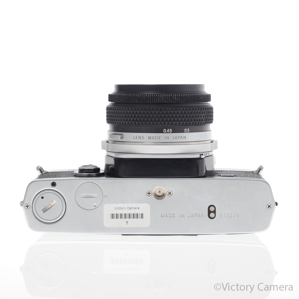 Olympus OM-2N OM2N Chrome 35mm SLR Film Camera w/ 50mm f1.8 Lens [EXC+] image 4