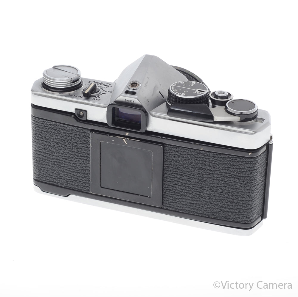 Olympus OM-2N OM2N Chrome 35mm SLR Film Camera w/ 50mm f1.8 Lens [EXC+] image 3