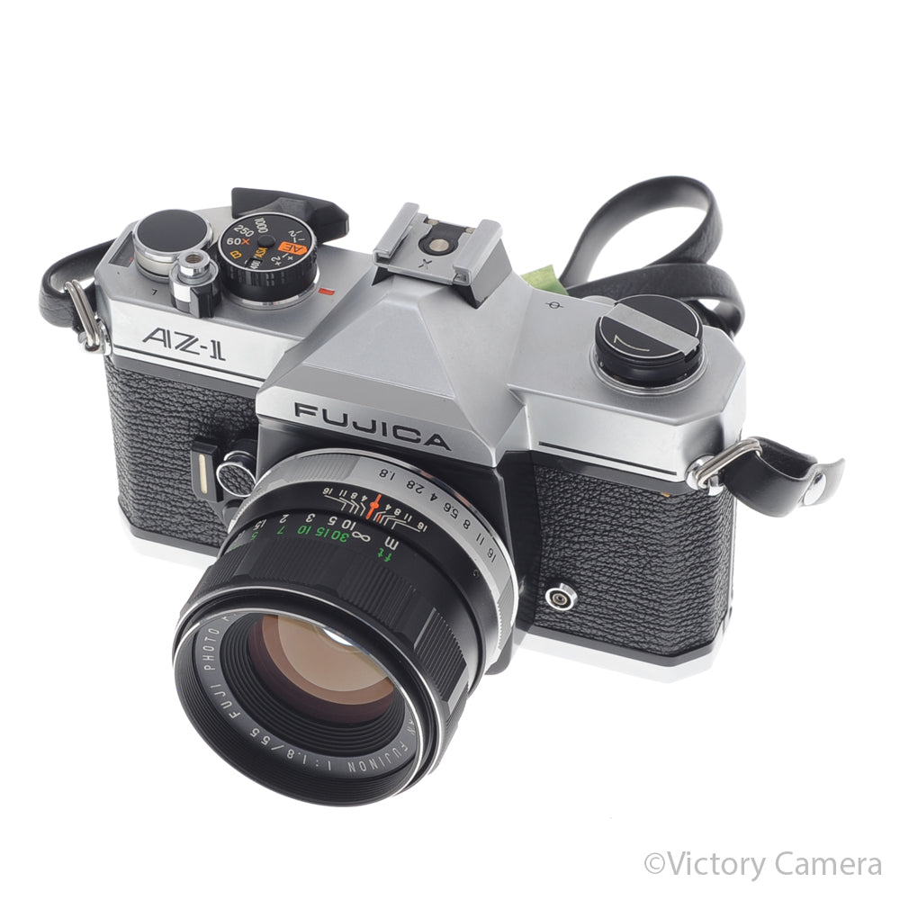 Fujica AZ-1 AZ1 Chrome 35mm Film SLR w/ 55mm f1.8 Lens [EXC+] - Victory Camera