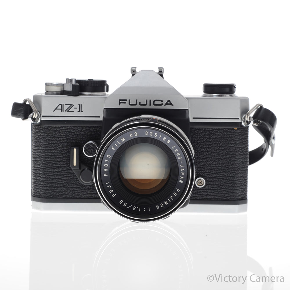 Fujica AZ-1 AZ1 Chrome 35mm Film SLR w/ 55mm f1.8 Lens [EXC+] - Victory Camera