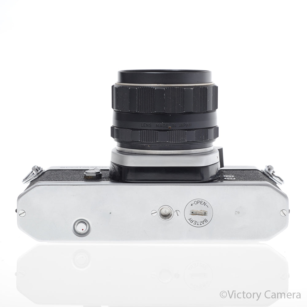 Pentax Spotmatic Chrome 35mm Camera w/ 55mm f1.8 Lens -No Meter- [EXC] - Victory Camera