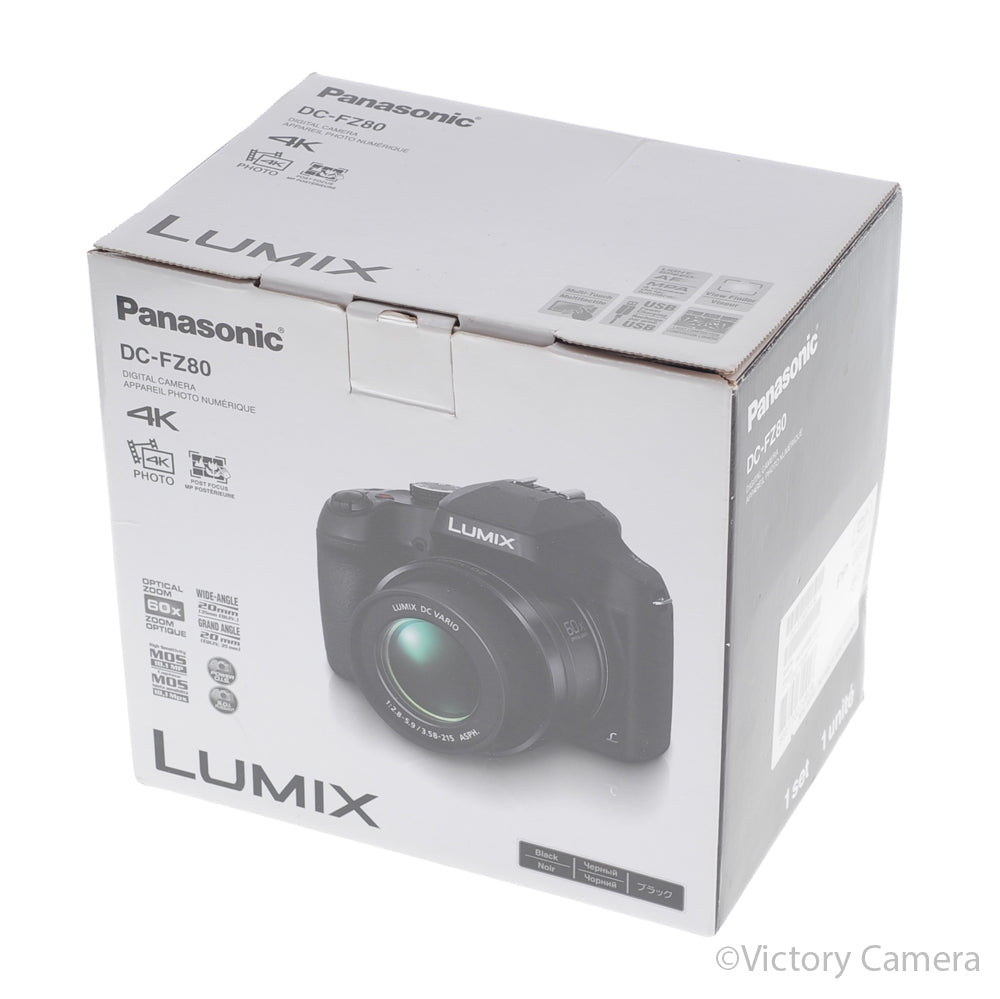 Panasonic Lumix DC-FZ80 18.1MP 4K Digital Camera w/ 60x Optical Zoom [EXC+] - Victory Camera