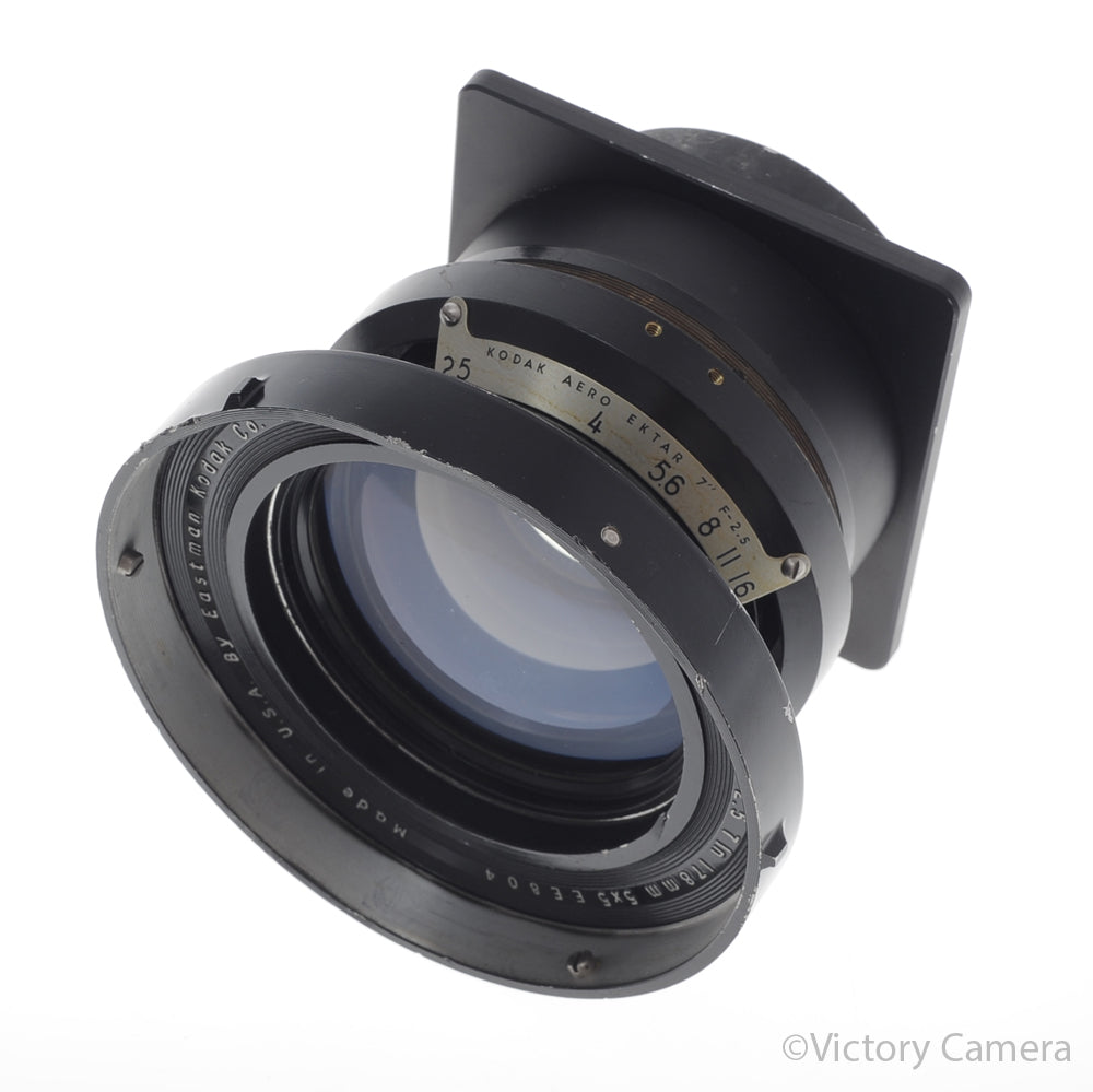 Kodak Aero-Ektar 7" 178mm f2.5 5x5 4x5 Large Format Lens [EXC-] image 1
