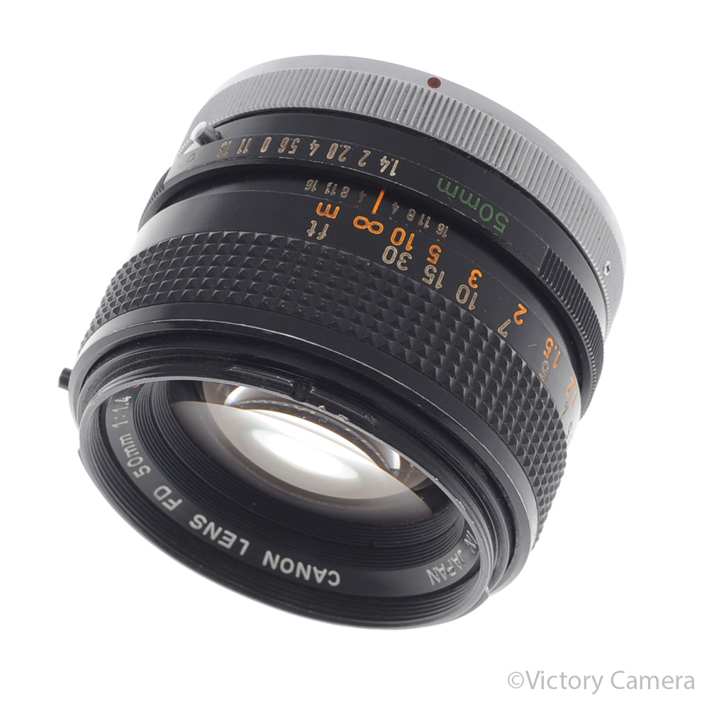 Canon FD 50mm f1.4 S.S.C. Fast Prime Lens [EXC-] - Victory Camera