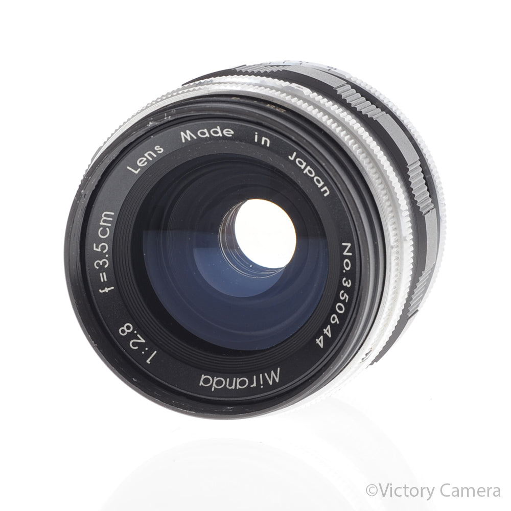 Miranda 3.5cm 35mm f2.8 Wide Angle Lens for Miranda Screw Mount [EXC+] image 2