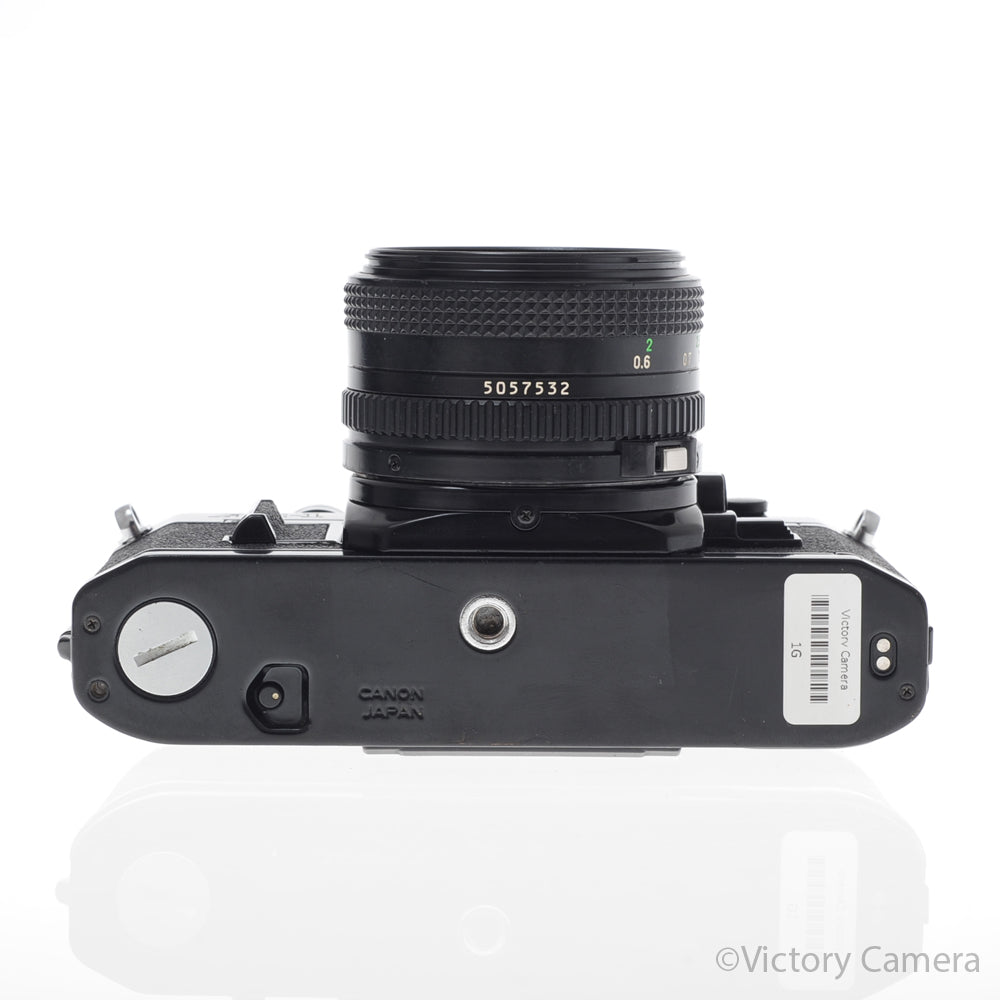 Canon AE-1 35mm Black Camera w/ 50mm f1.8 Prime Lens -CLA'd- [EXC+] image 4