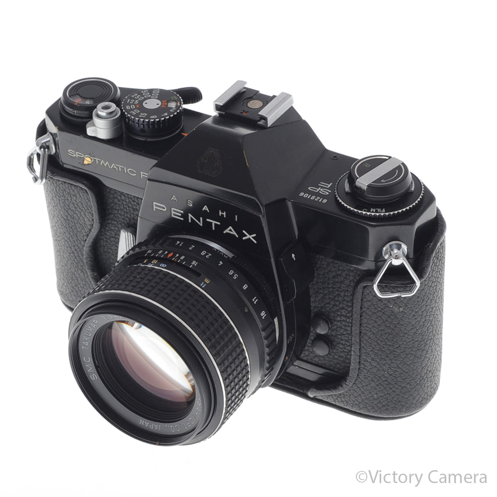 Pentax Spotmatic F SP Black 35mm Film Camera 50mm f1.4 Lens [EXC-] image 5