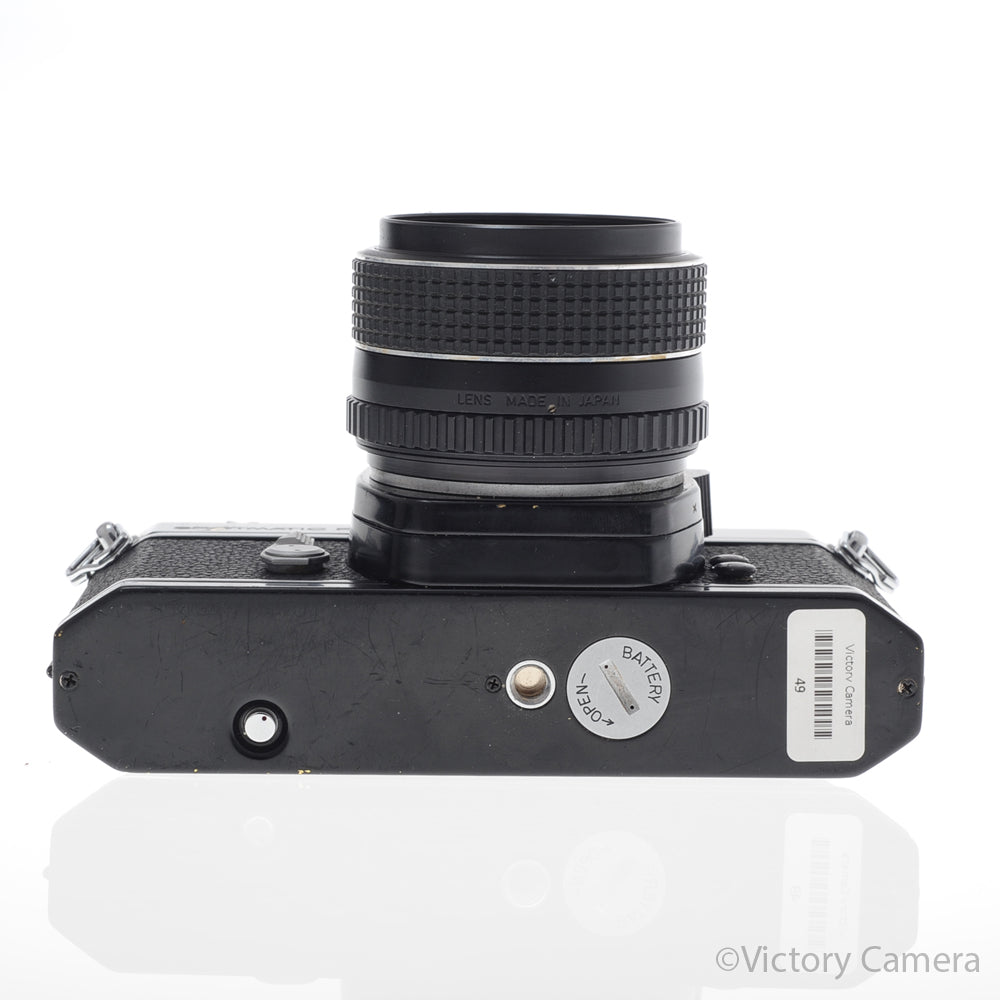 Pentax Spotmatic F SP Black 35mm Film Camera 50mm f1.4 Lens [EXC-] image 4