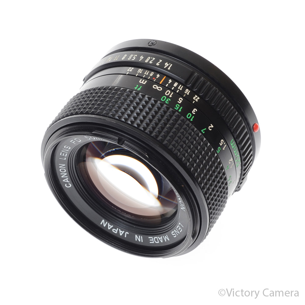 Canon 50mm f1.4 (late model) Fast Prime Lens for FD Mount [EXC] image 1