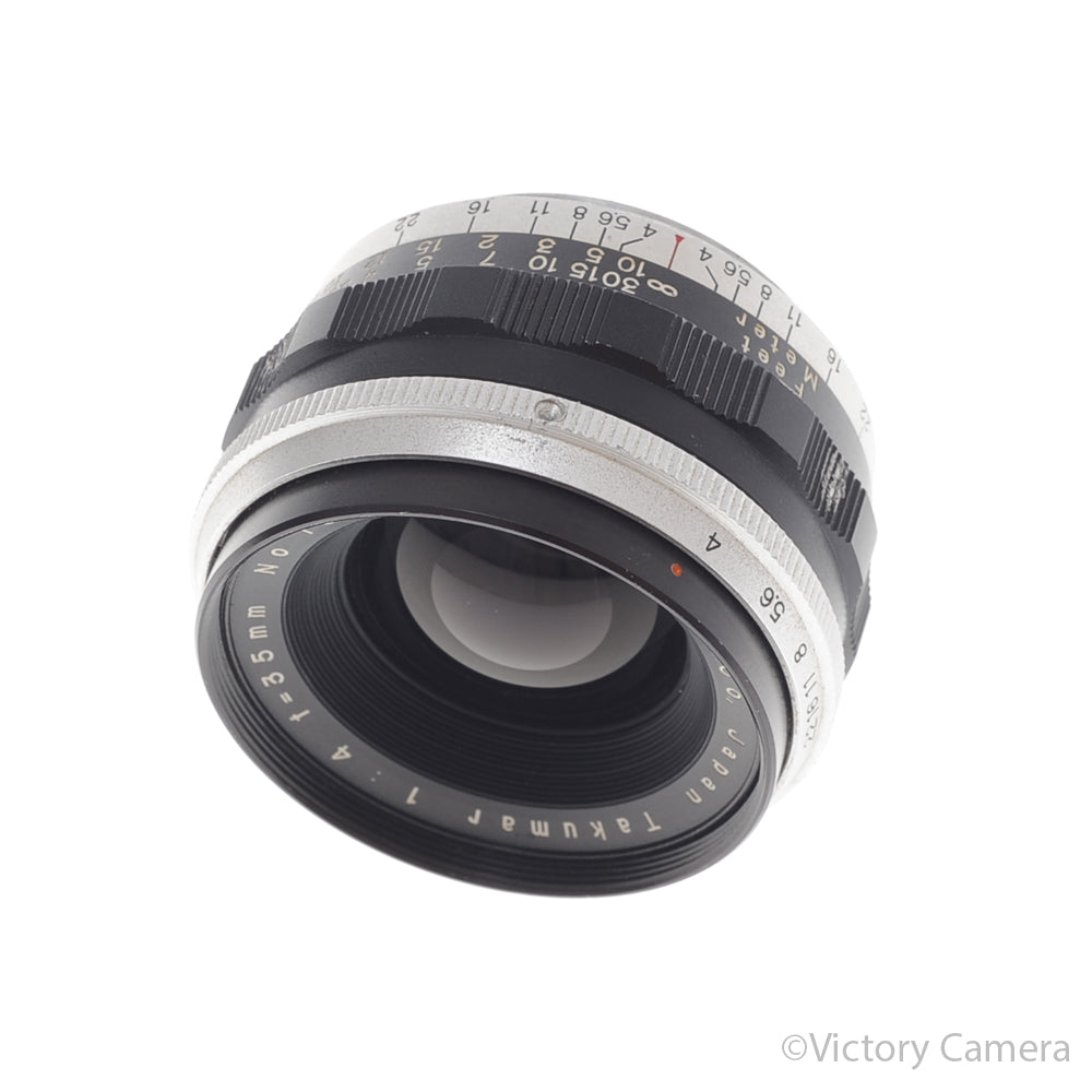 Asahki Opt. Co. Takumar 35mm f4 Wide Angle Lens for Pentax M42 [GOOD] image 1