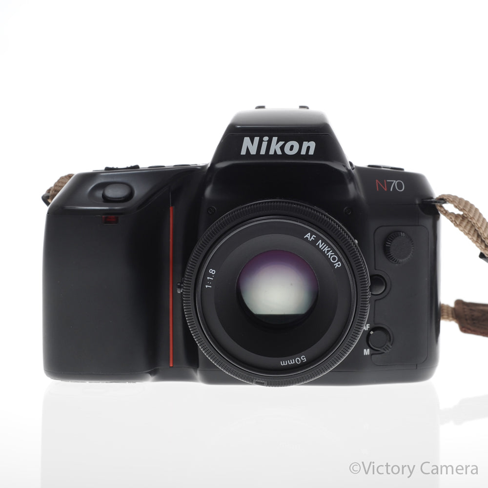 Nikon N70 35mm AF SLR Film Camera w/ 50mm f1.8 Prime Lens [EXC] image 1