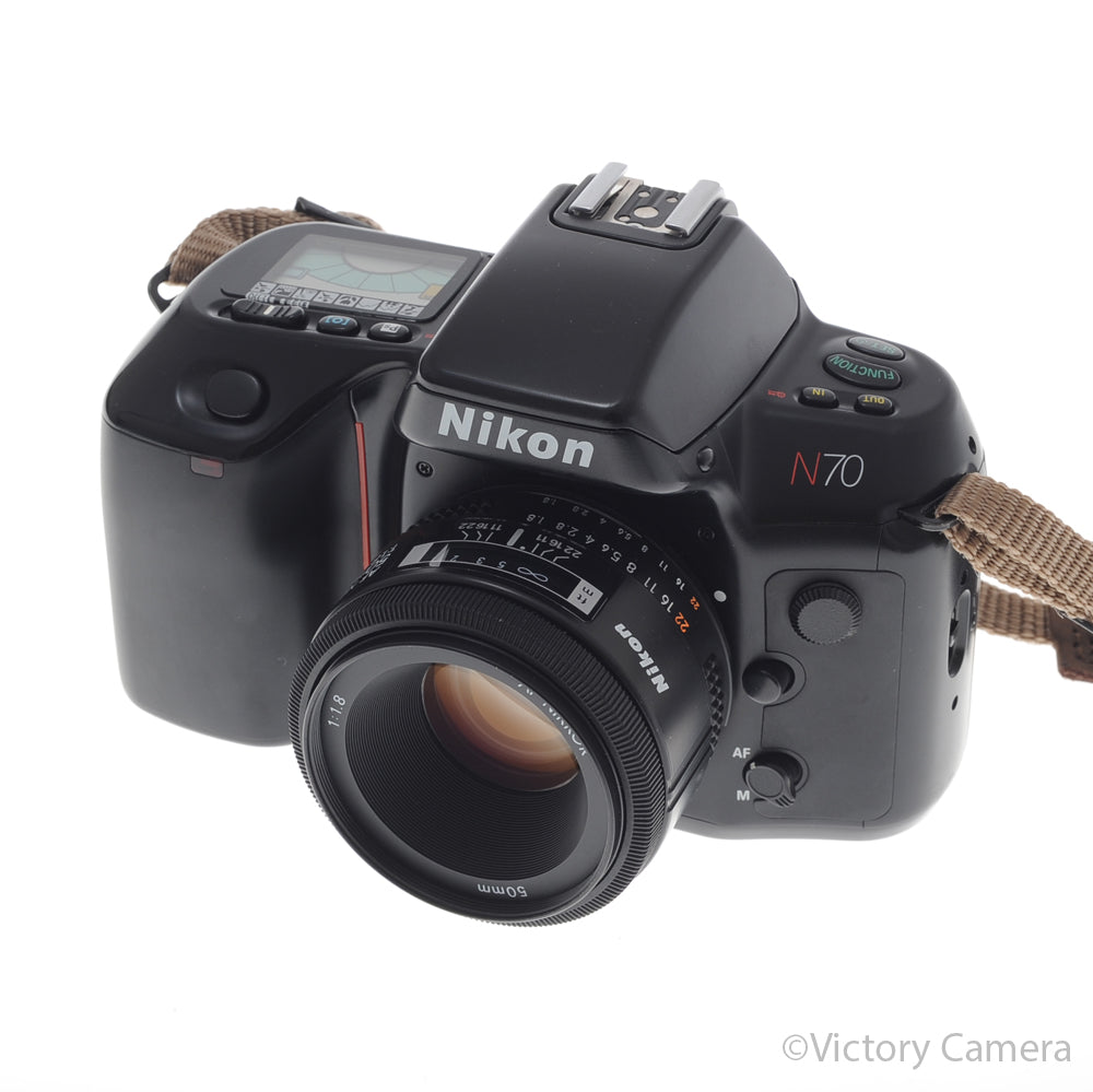 Nikon N70 35mm AF SLR Film Camera w/ 50mm f1.8 Prime Lens [EXC] image 2
