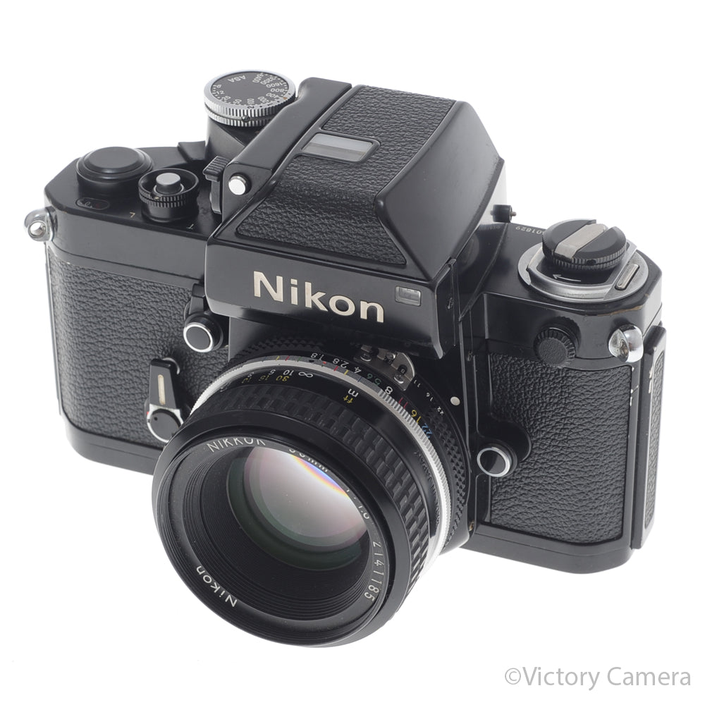 Nikon F2 Black 35mm Camera w/ DP-1 Prism & 50mm f1.8 Lens [EXC+] image 2