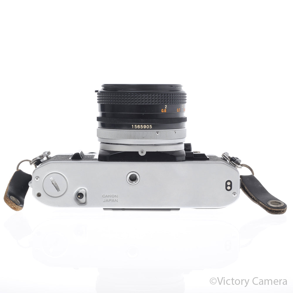 Canon AE-1 35mm Chrome Camera w/ 50mm f1.8 Prime Lens [EXC+] image 4