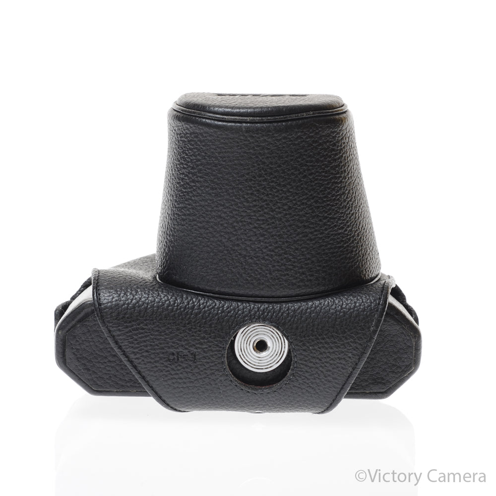 Nikon F2 CF-1 Eveready Leather Black PEBBLE Camera Case [EXC] - Victory Camera