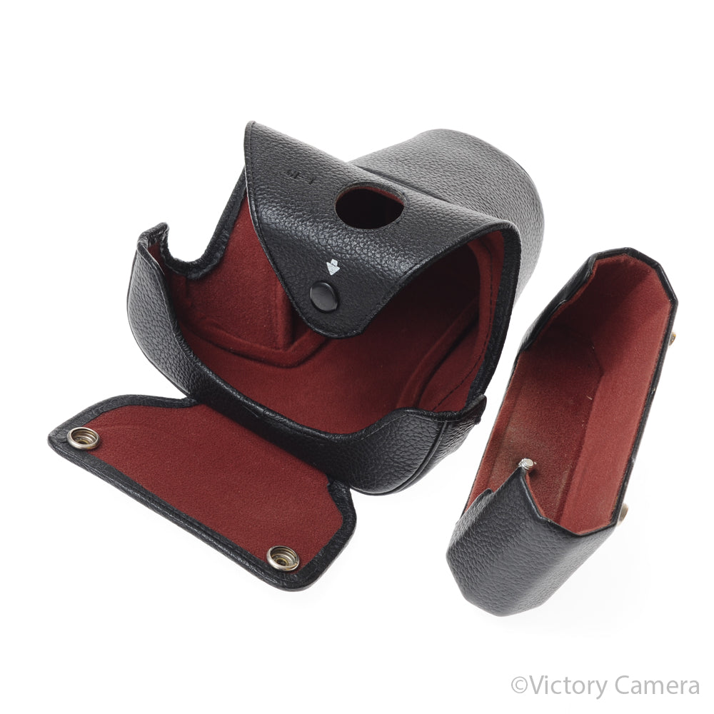 Nikon F2 CF-1 Eveready Leather Black PEBBLE Camera Case [EXC] - Victory Camera