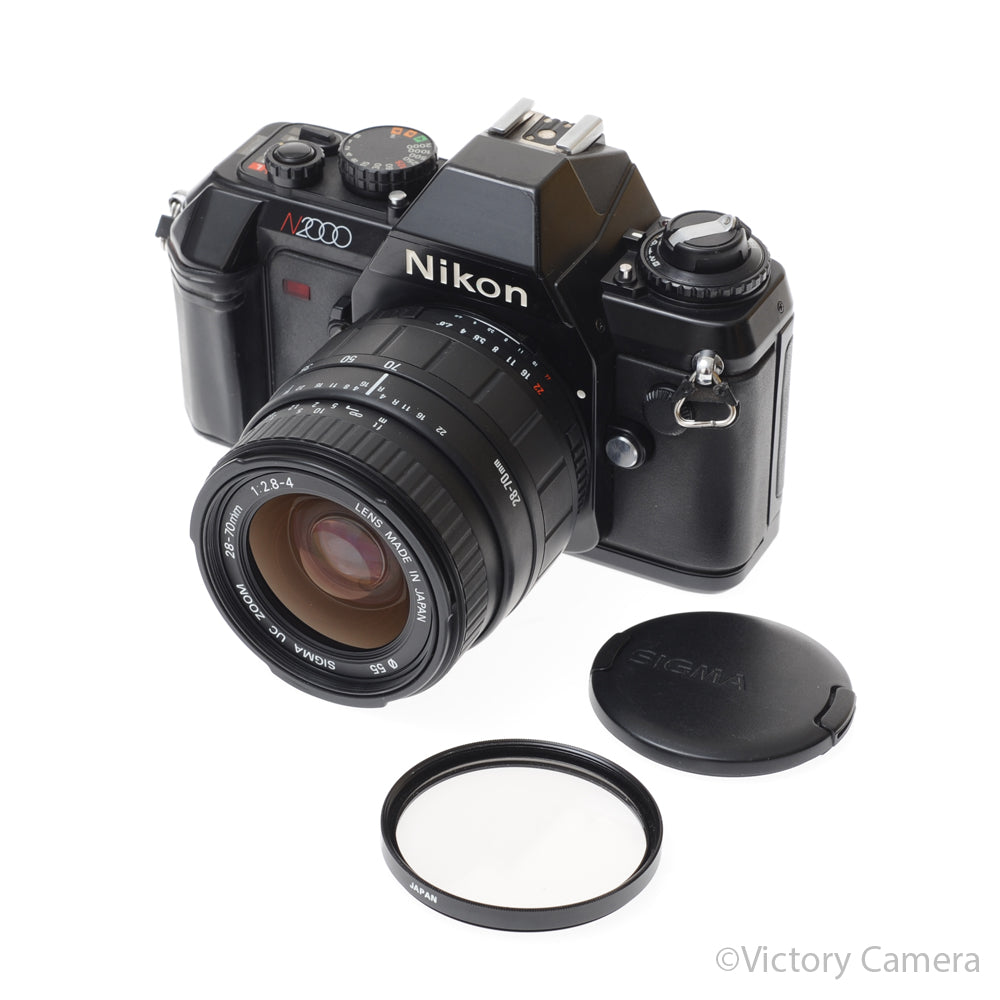Nikon N2000 35mm Film Camera w/ 28-70mm Zoom Lens [EXC] - Victory Camera