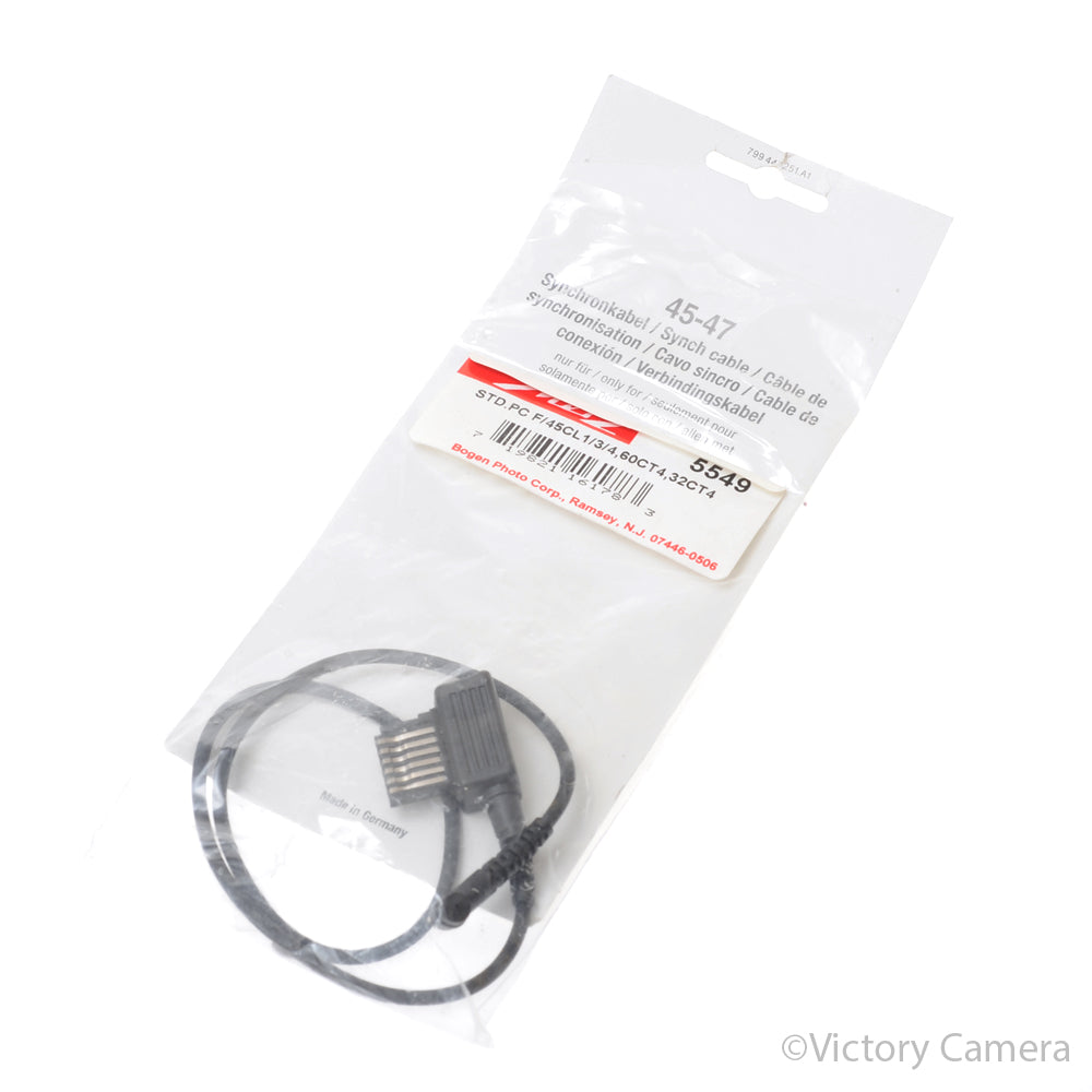 Metz 45-47 5549 1'Straight PC Cord for 45CL-1/3/4, 45CT-3/4, 60CT-4 - Victory Camera