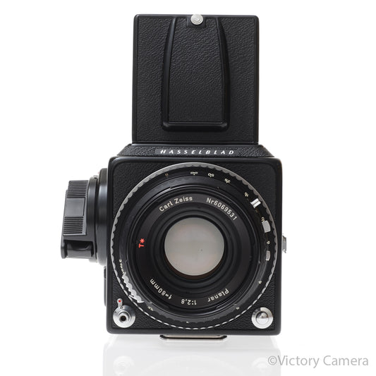 Hasselblad 500c/m Black Medium Format Camera w/ 80mm T* Lens A12 [EXC] - Victory Camera