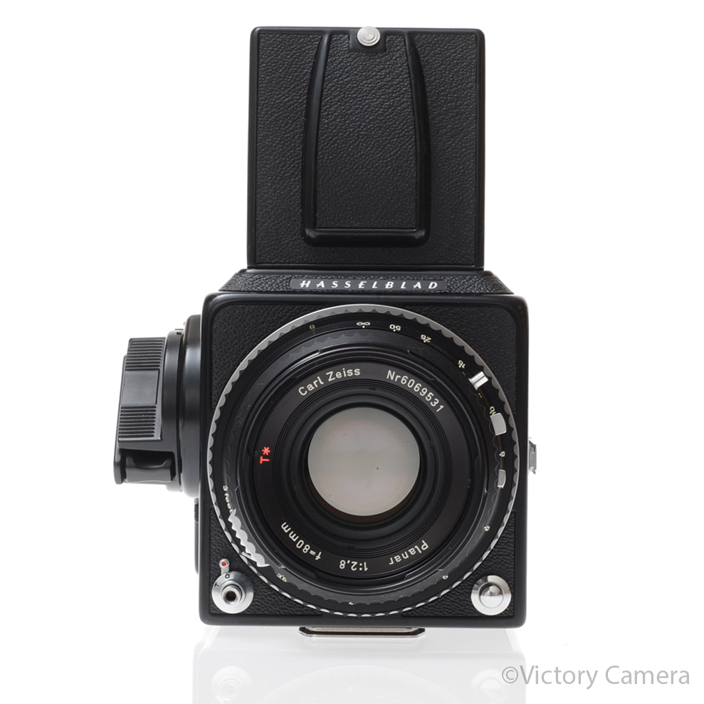 Hasselblad 500c/m Black Medium Format Camera w/ 80mm T* Lens A12 [EXC] - Victory Camera