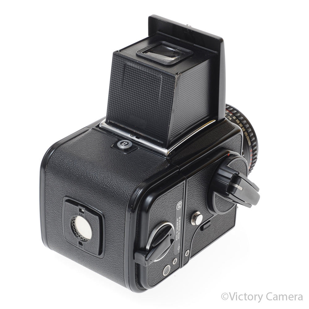 Hasselblad 500c/m Black Medium Format Camera w/ 80mm T* Lens A12 [EXC] - Victory Camera