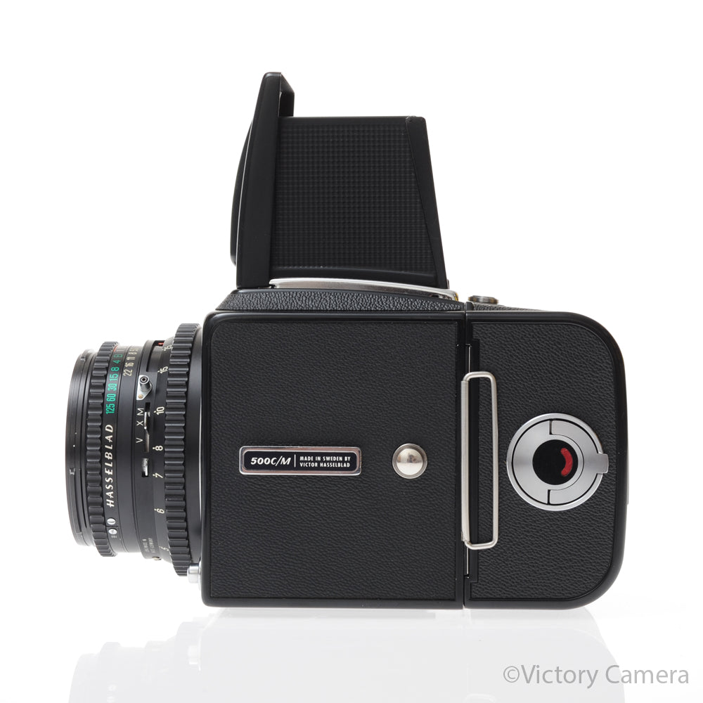 Hasselblad 500c/m Black Medium Format Camera w/ 80mm T* Lens A12 [EXC] - Victory Camera