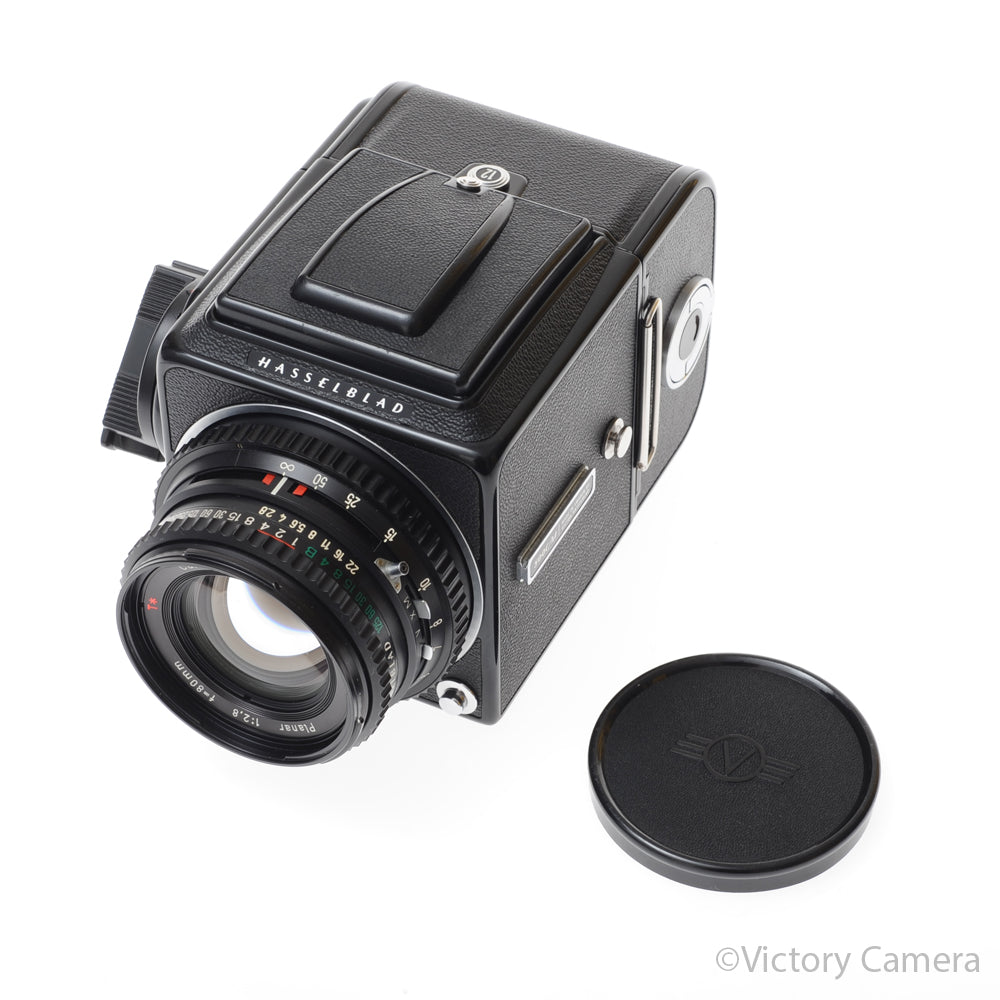 Hasselblad 500c/m Black Medium Format Camera w/ 80mm T* Lens A12 [EXC] - Victory Camera