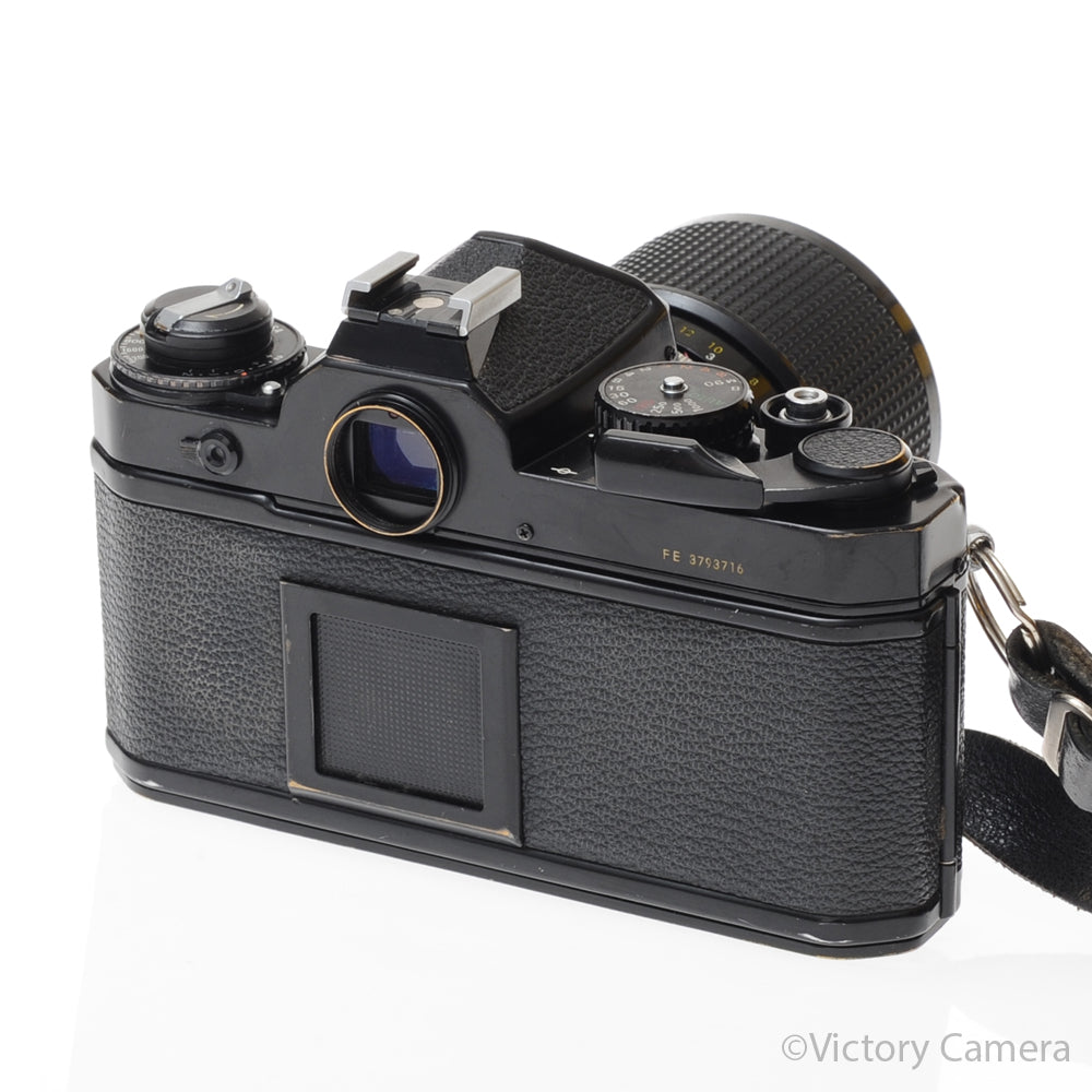 Nikon FE Black 35mm Film Camera with 43-86mm F3.5 Zoom Lens [GOOD] image 3