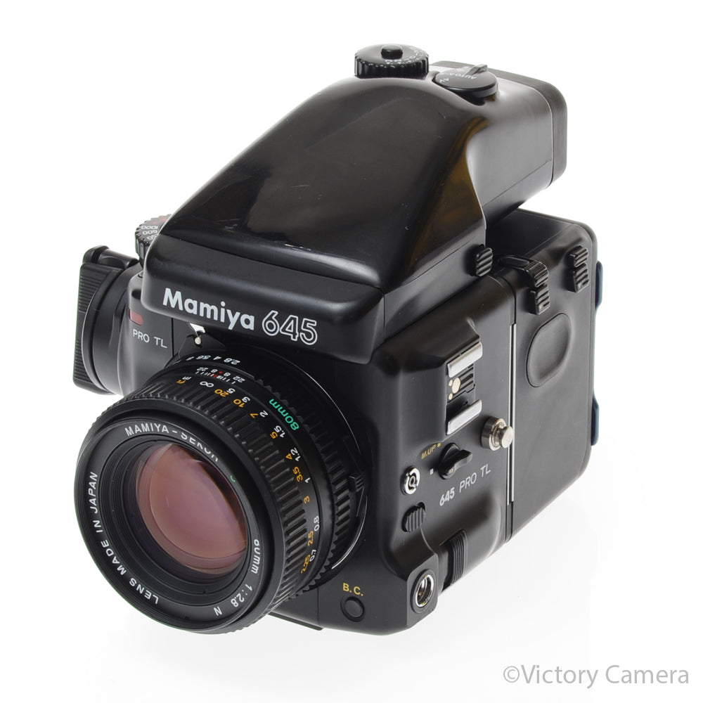 Mamiya 645 Pro TL Camera AE Metered Prism FE401 80mm f2.8 Lens [EXC-] image 2