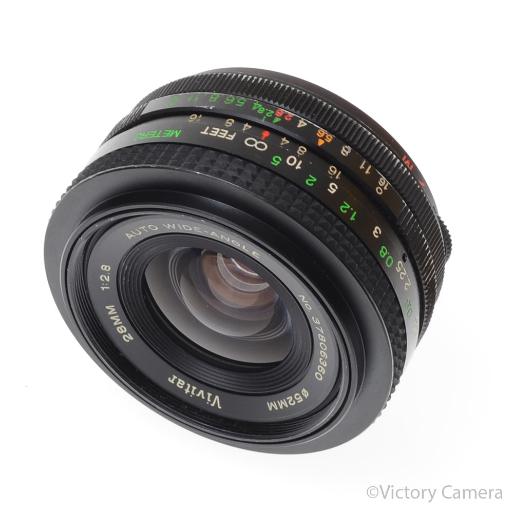 Vivitar 28mm f2.8 Wide Angle Lens for Pentax M42 Screw Mount [EXC-] - Victory Camera