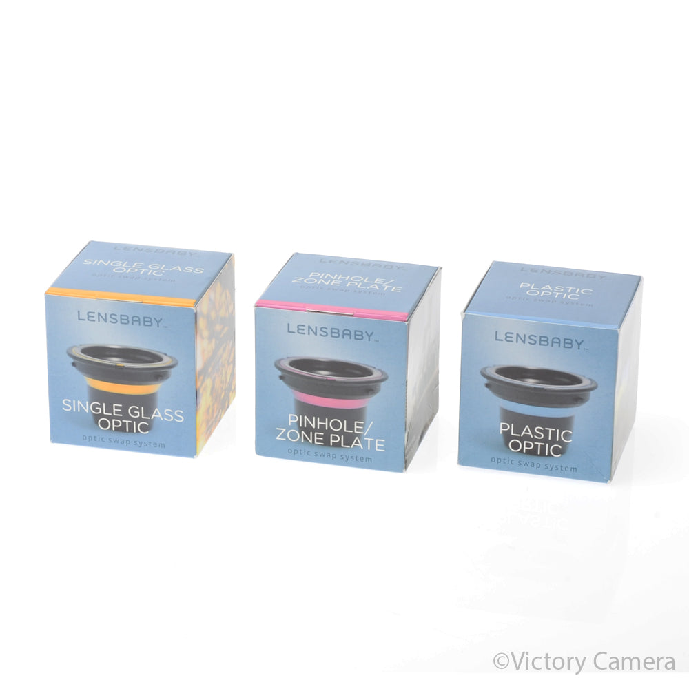 Lensbaby Optic Swap Kit for System: Zone Plate, Pine Hole, Glass [MINT-] image 4
