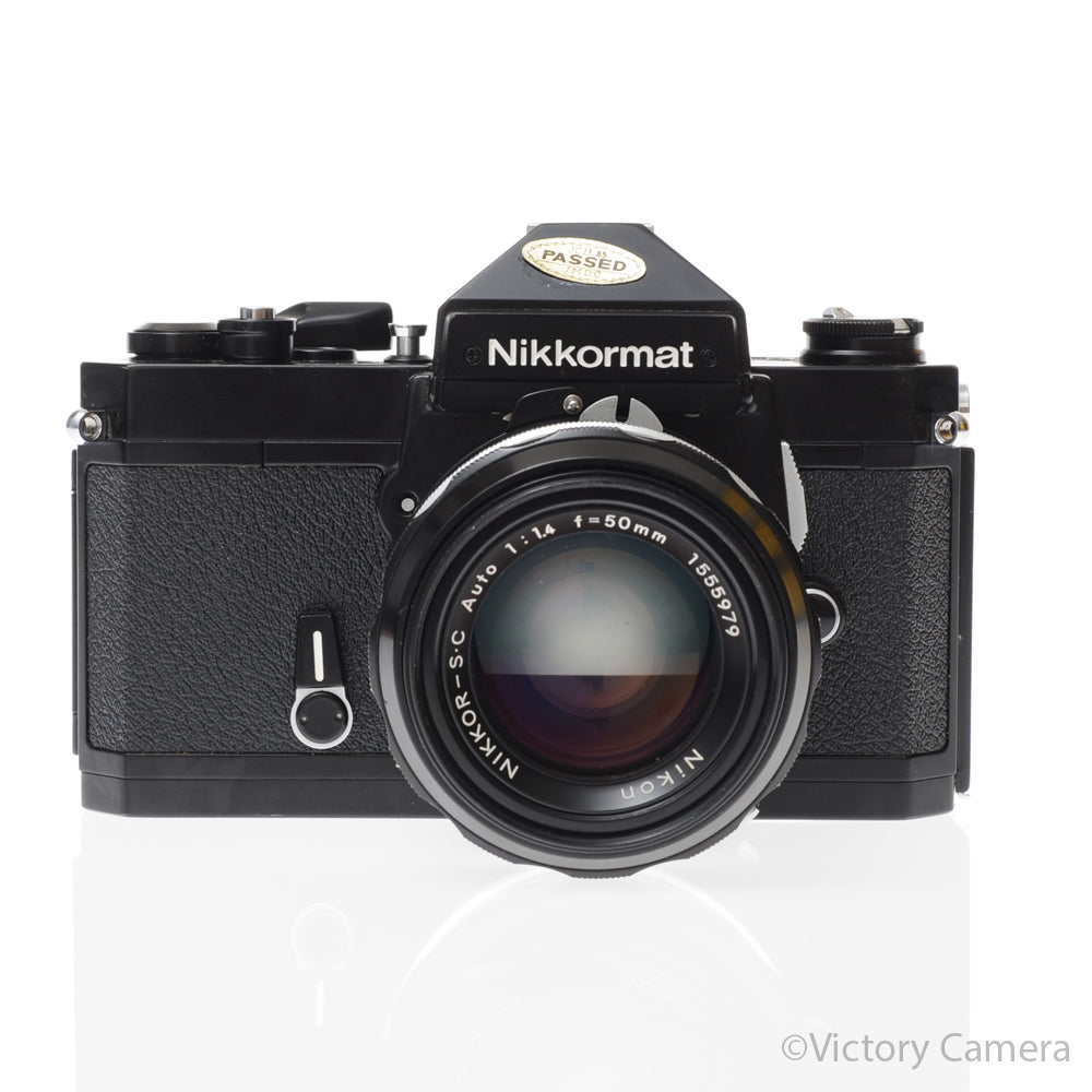 Nikon Nikkormat FT2 Black 35mm SLR w/ 50mm f1.4 Prime Lens [EXC] - Victory Camera