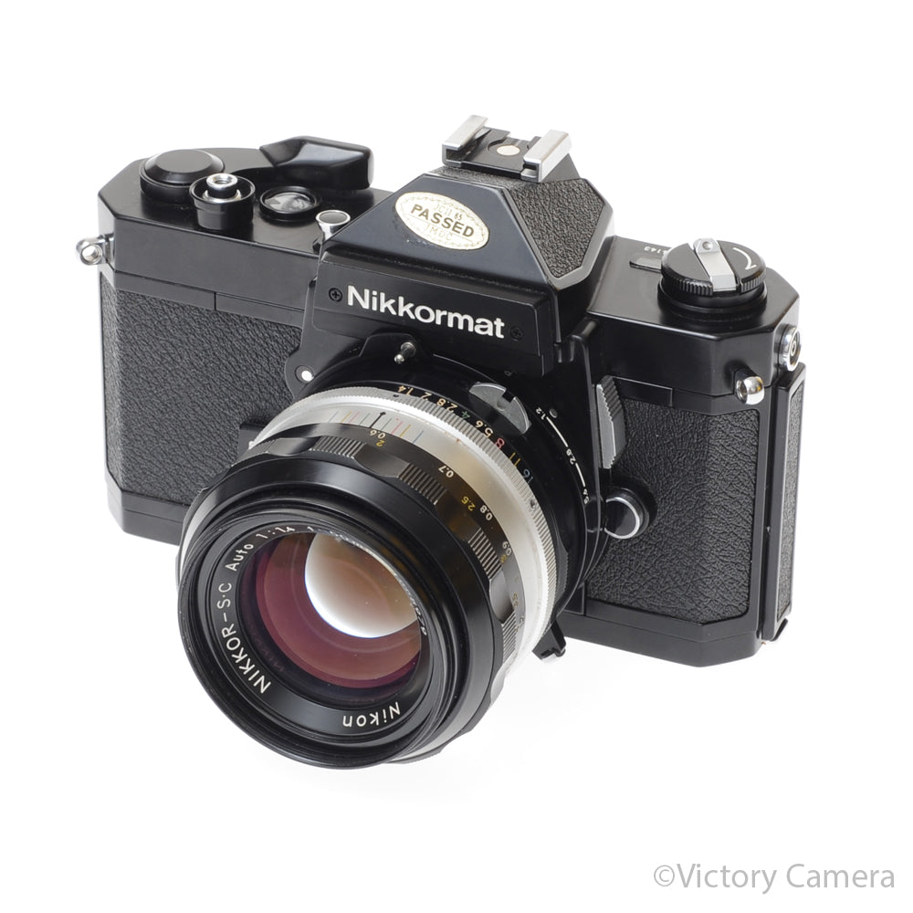 Nikon Nikkormat FT2 Black 35mm SLR w/ 50mm f1.4 Prime Lens [EXC] image 2