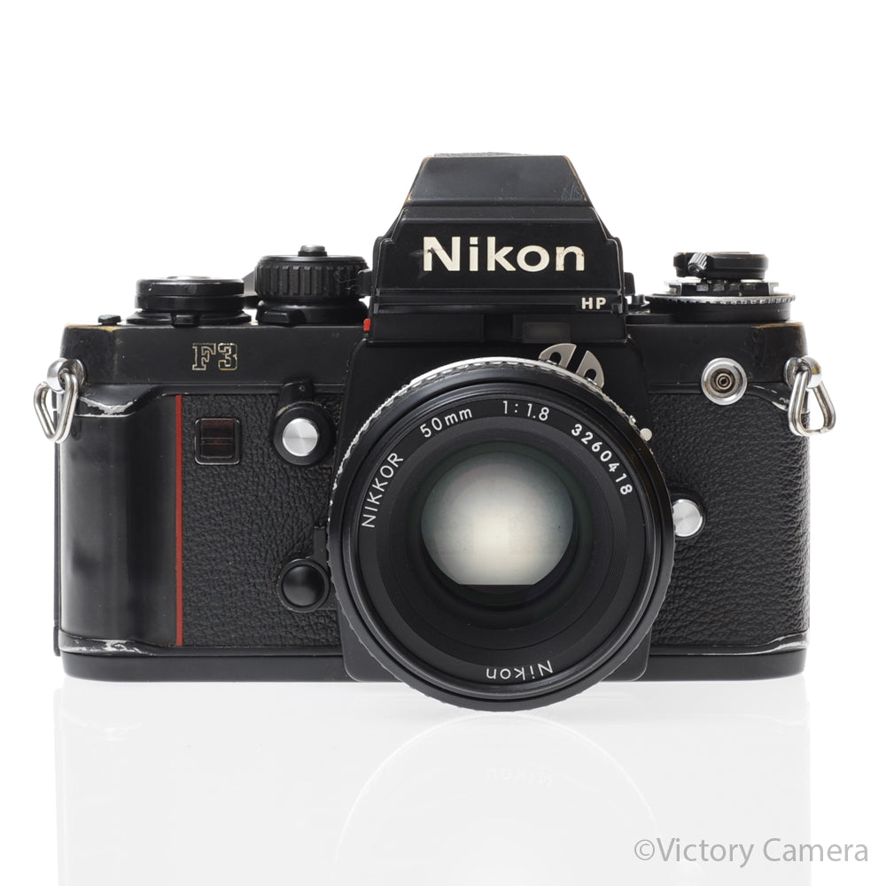 Nikon F3 HP F3HP 35mm Film Camera w/ Nikon 50mm f1.8 AI-S Lens [EXC-] - Victory Camera