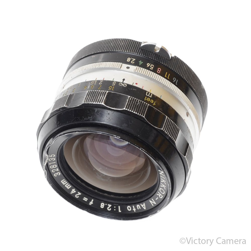 Nikon Nikkor-N 24mm f2.8 Non-AI Photomic Wide Angle Lens [GOOD] - Victory Camera