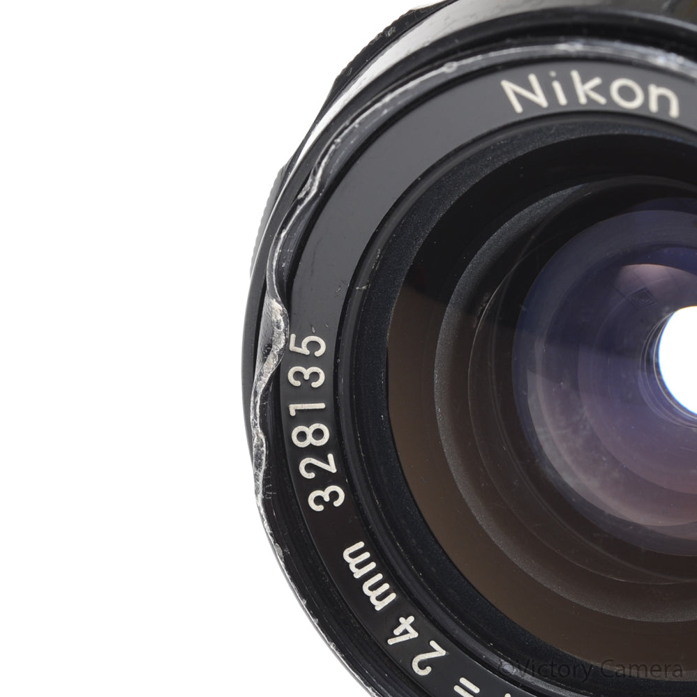Nikon Nikkor-N 24mm f2.8 Non-AI Photomic Wide Angle Lens [GOOD] image 5