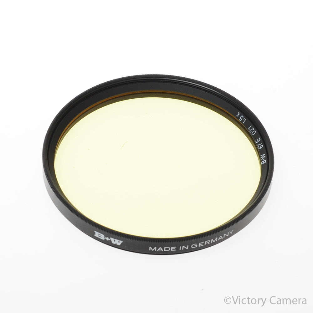 B+W 67E 67mm 021 1.5x Yellow Filter [EXC] - Victory Camera