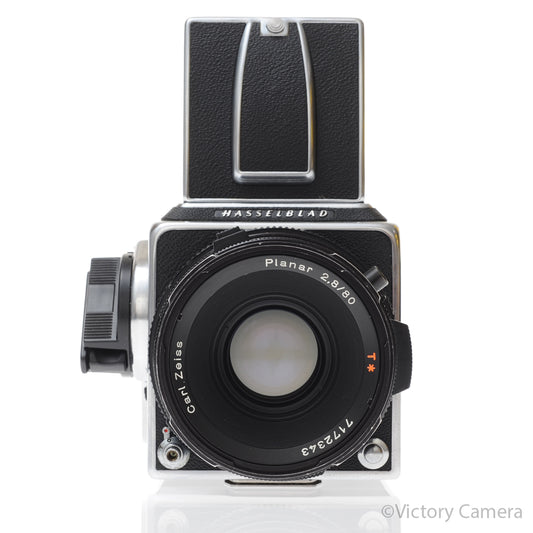 Hasselblad 500c/m Chrome Medium Format Camera w/ 80mm T* Lens A12 [EXC] image 1