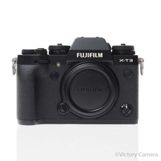 FUJI Fujifilm X-T3 XT3 26.1MP Black Mirrorless Camera Body [EXC+] image 1
