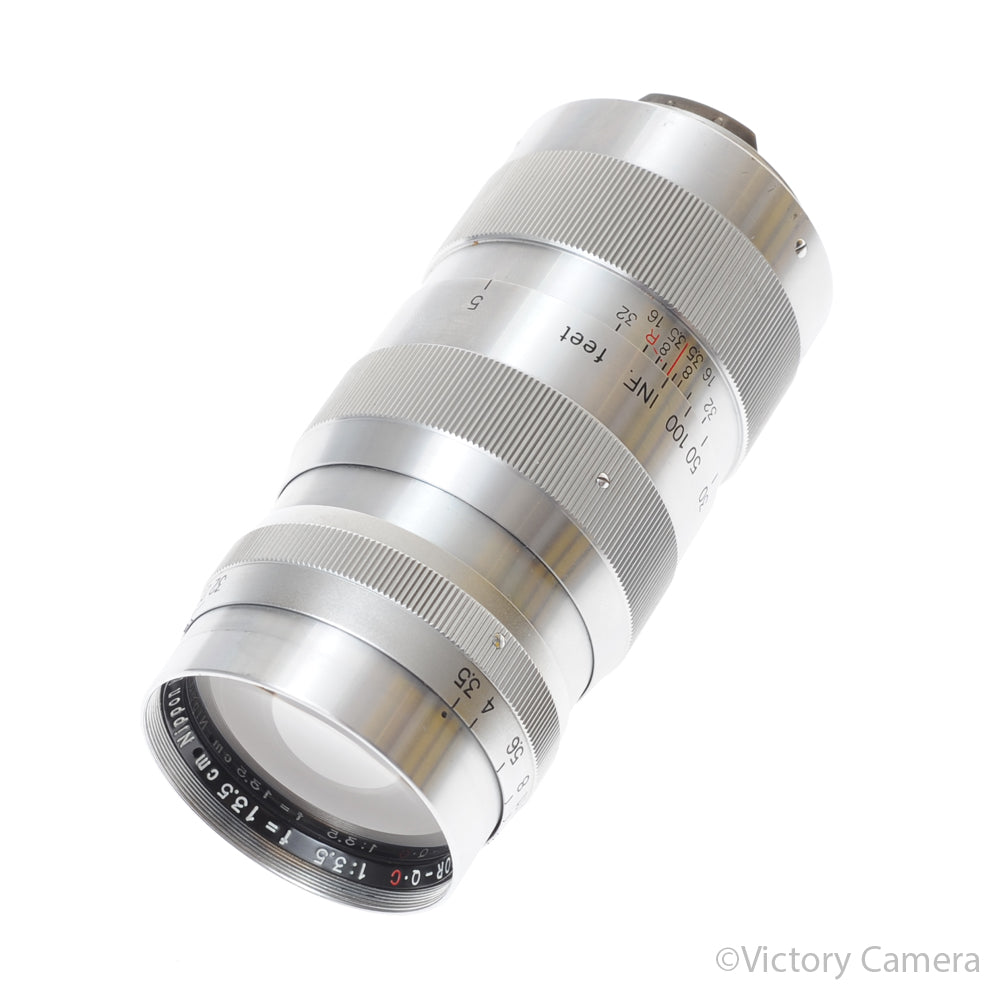 Nikon Nikkor-Q.C 13.5cm 135mm f3.5 S Mount Rangefinder Lens [EXC-] image 1